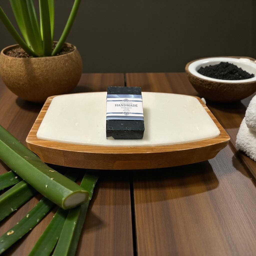 Activated Charcoal + Aloe Vera Unisex Luxury Face & Body Cleansing Bar