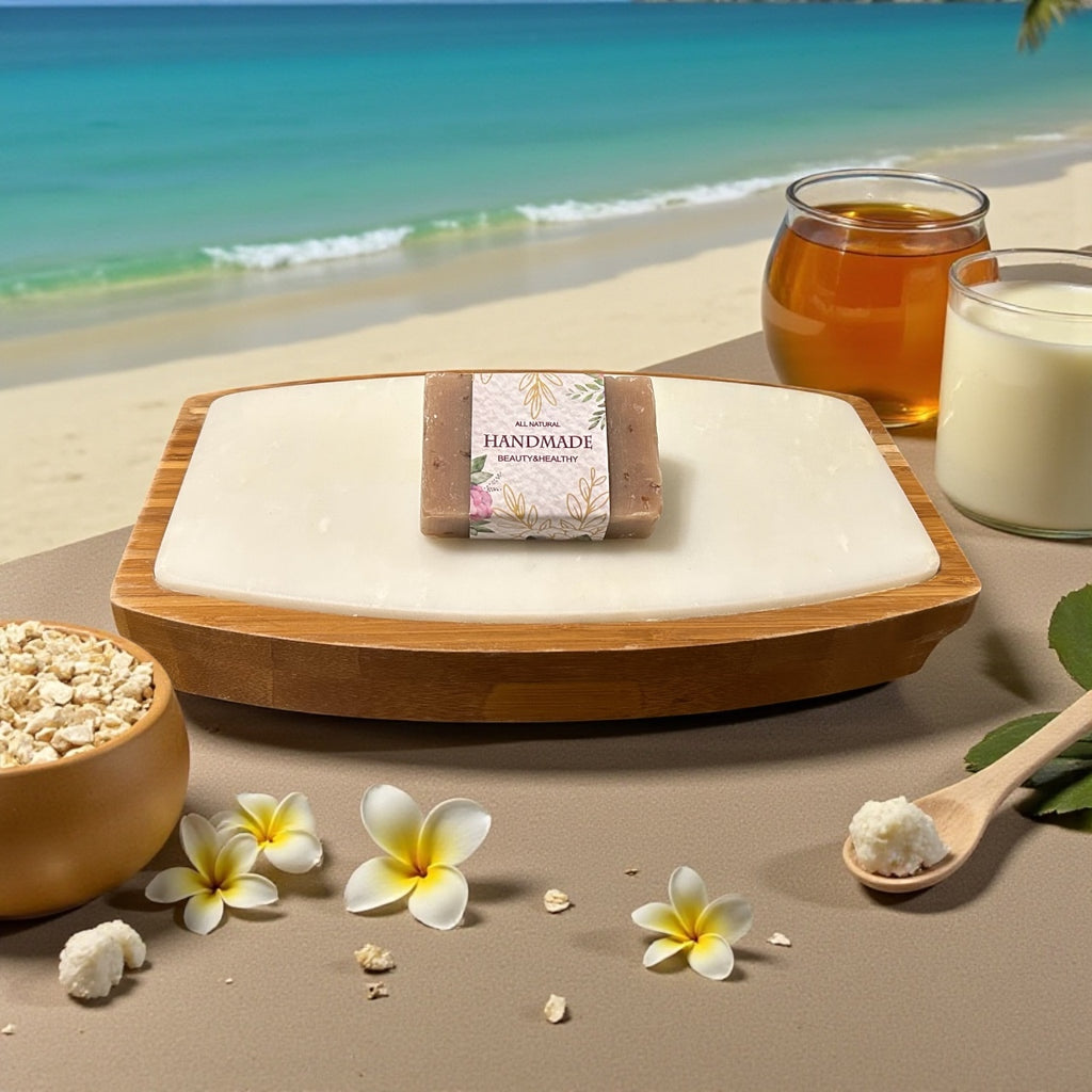 Oat Milk, Goat Milk & Honey Vanilla — Luxurious Face & Body Wash Soap Bar